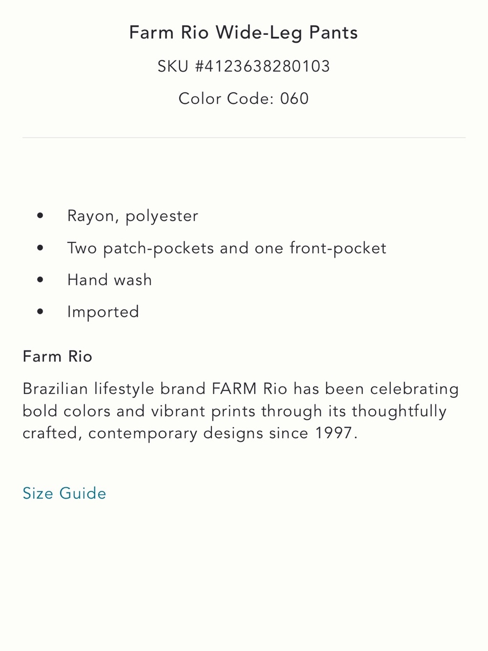 Farm Rio Pants - Picture 6 of 7